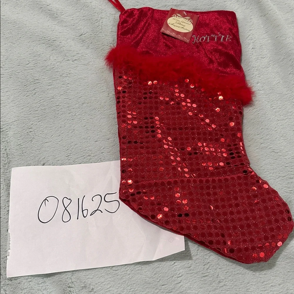 Sparkling Red Holiday Stocking